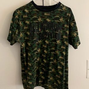 Billionaire boys club green camo.